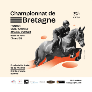 Championnat de Bretagne Hunter Amateur Club les 31 mars & 1er avril @ CE de Dinard