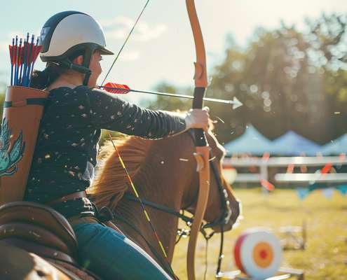 Tir à l'ar à cheval