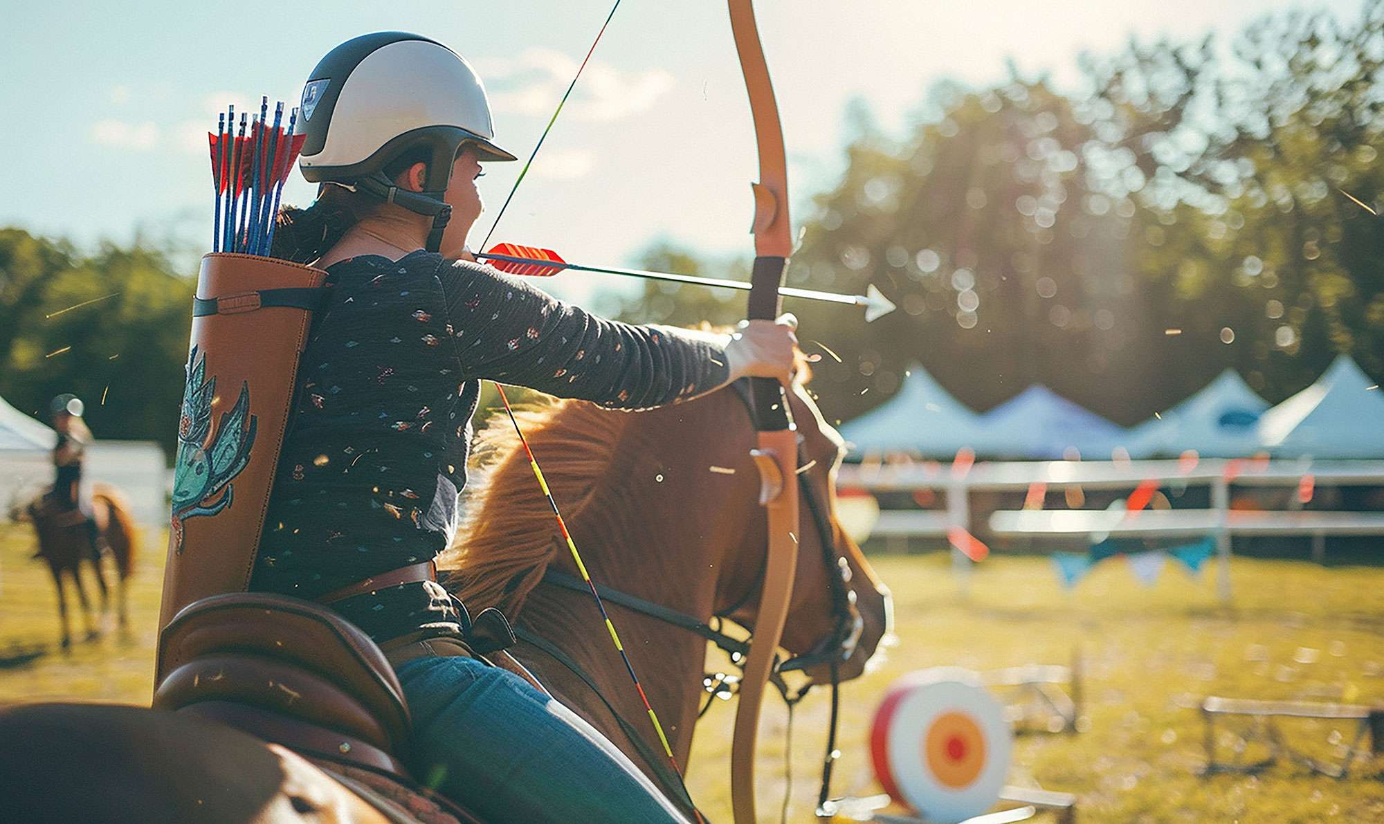 Tir à l'ar à cheval