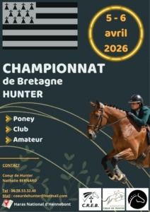 Championnat de Bretagne Hunter Amateur Club Poney @ Haras d'Hennebont